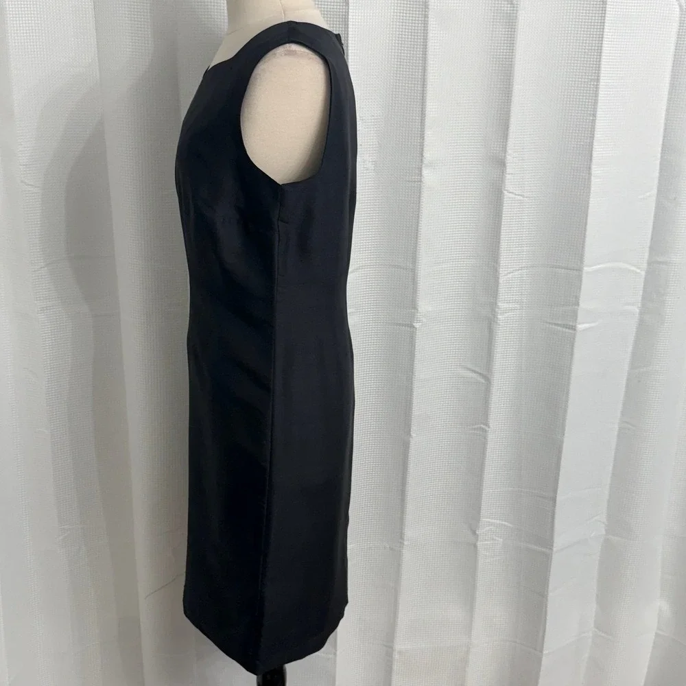 Worthington Women's Sleeveless 100% Silk Fully Lined Sheath Dress - Picture 5 of 10